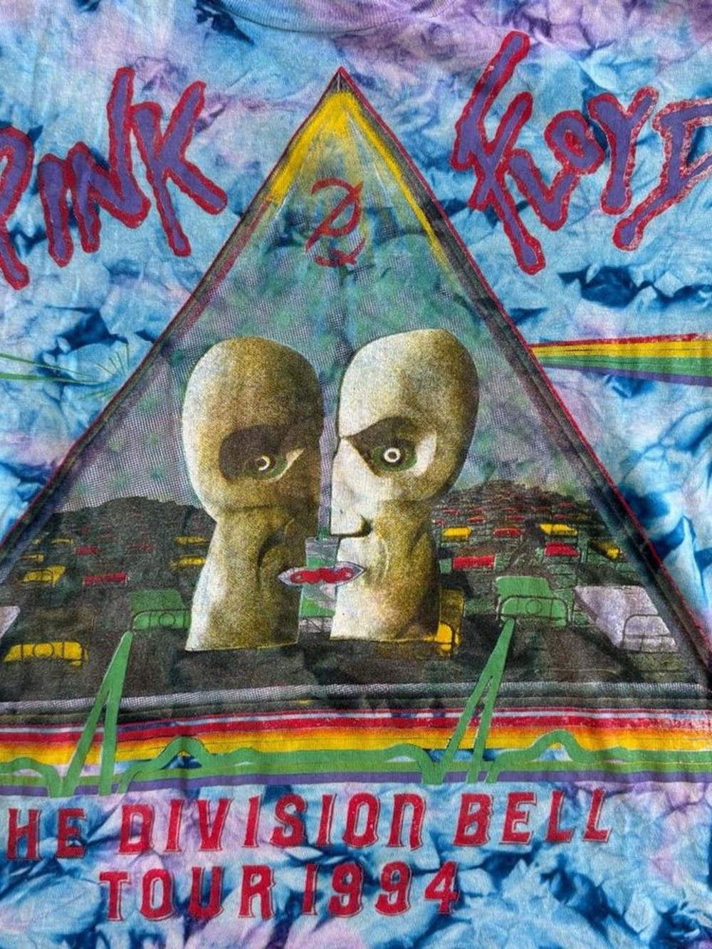 Pink Floyd The Division Bell Tour 1994 Tie-Dye Shirt - Picture 3 of 7